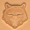 Matoir cuir 3D tête de loup