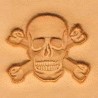 Matoir cuir 3D tête de mort 