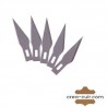 Lot de 5 lames de rechange pour cutter scalpel de précision.