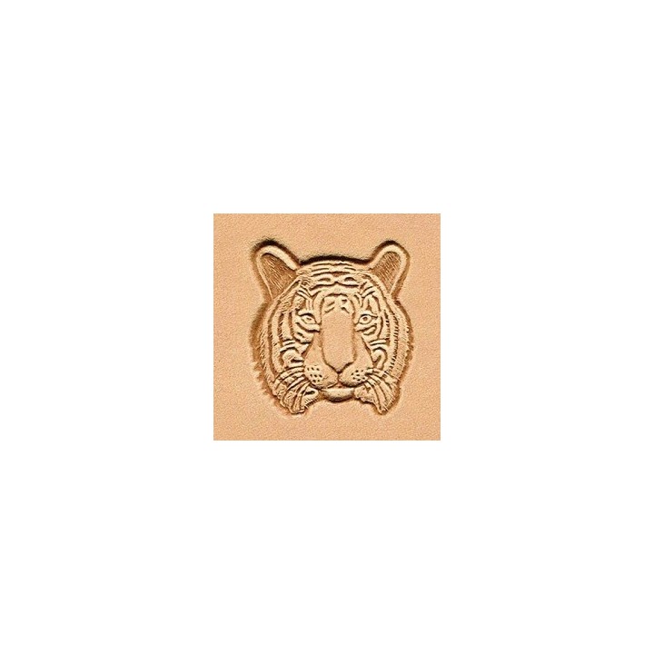 Matoir cuir 3D tête de tigre