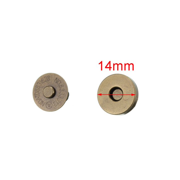 Fermoir magnétique 14 mm laiton antique