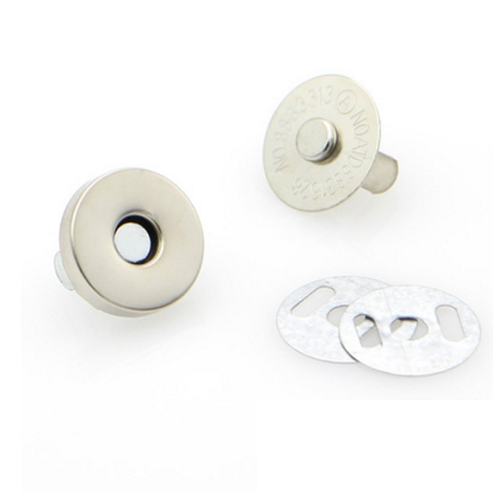 Fermoir magnétique 14 mm nickel