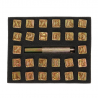 Matoirs cuir lettres alphabet 9 mm