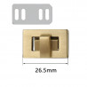 Fermoir rectangle