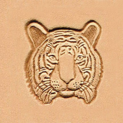 Matoir cuir 3D tête de tigre