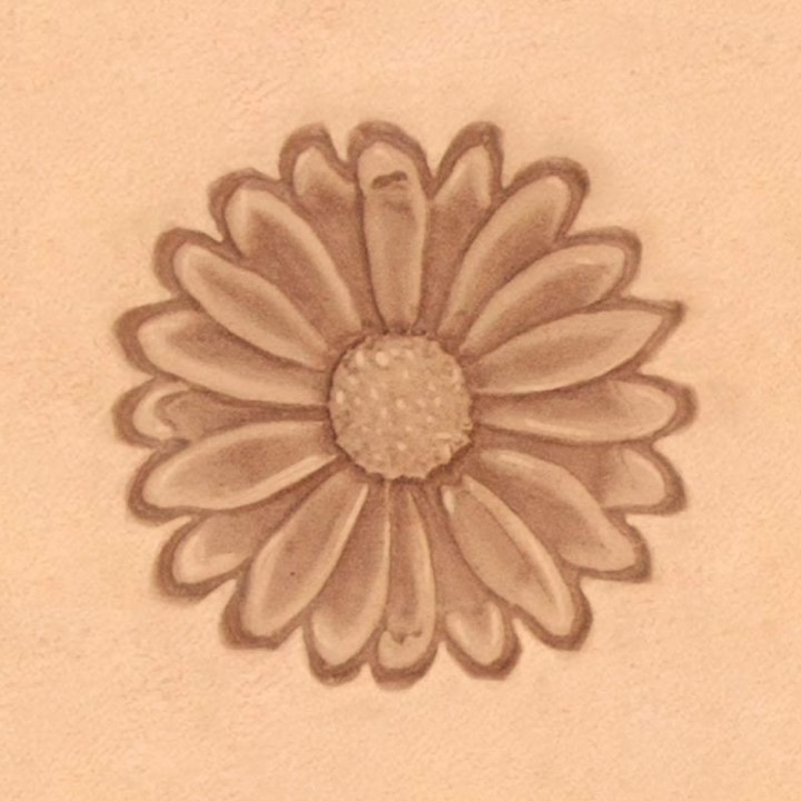 Matoir cuir 3D fleur tournesol