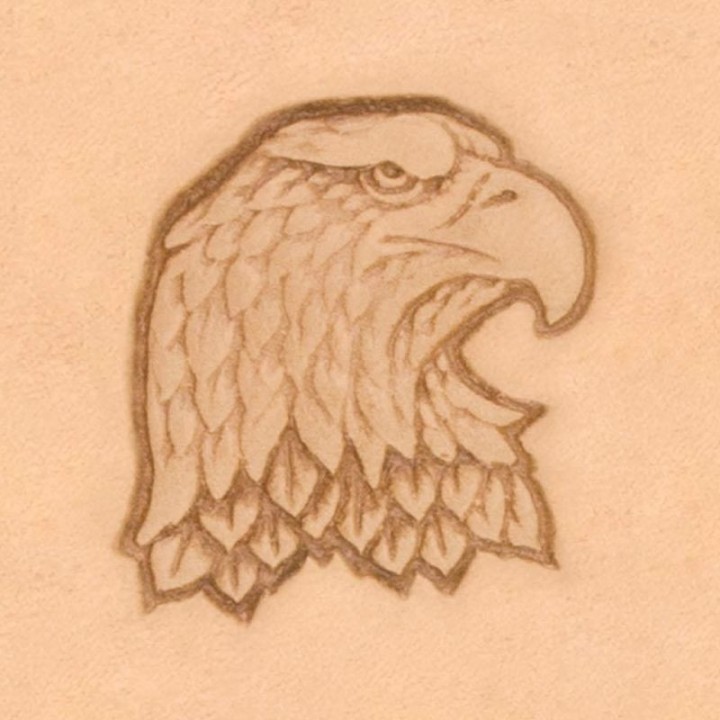 Matoir 3D cuir tête d'aigle