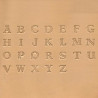 Matoirs cuir lettres alphabet 9 mm