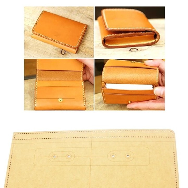 Patron porte carte cuir