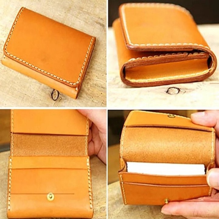 Patron porte carte cuir