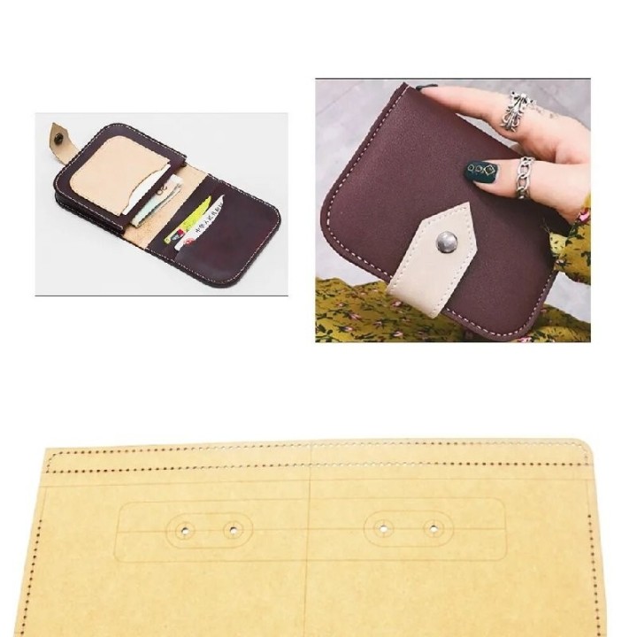 Patron porte carte cuir