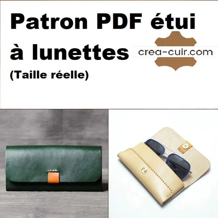 Patron PDF étui à lunettes