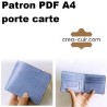 Patron PDF Porte carte