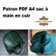 Patron sac à main cuir