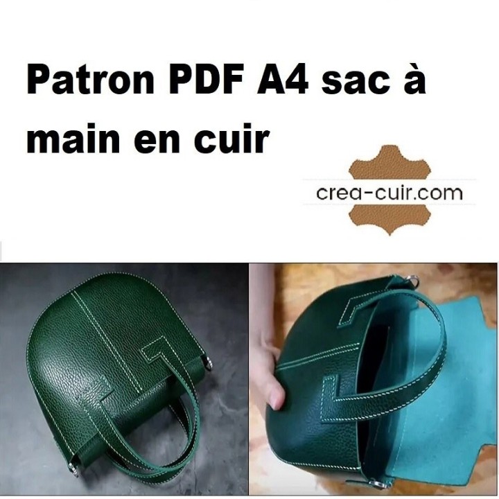 Patron sac à main cuir