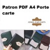Patron PDF Porte carte