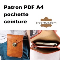 Patron PDF pochette ceinture