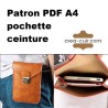 Patron PDF pochette ceinture