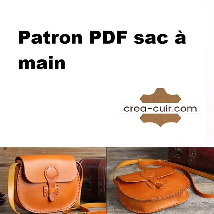Patron PDF sac à main cuir