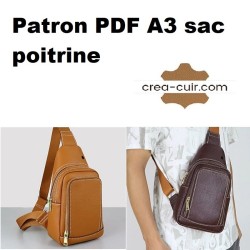 Patron PDF A3 sac poitrine