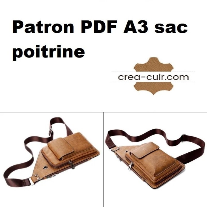 Patron PDF A3 sac poitrine