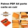 Patron PDF Porte carte de visite