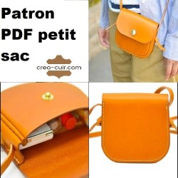 Patron PDF A4 petit sac cuir