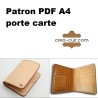Patron PDF porte papiers et cartes