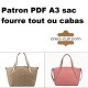 Patron PDF A3 sac cabas ou fourre tout