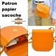 Patron papier sacoche