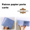 Patron papier porte carte