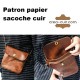 Patron papier sacoche bandoulière