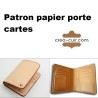 Patron papier porte cartes