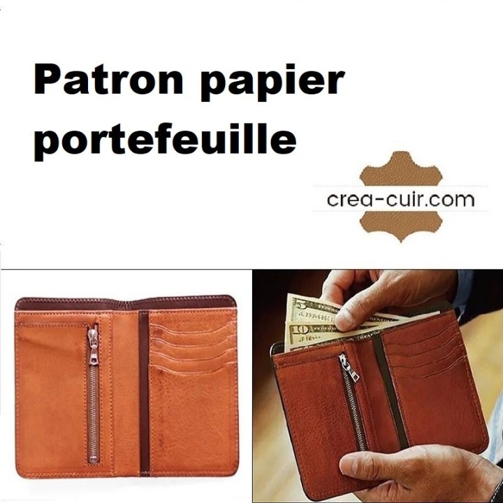 Patron papier portefeuille