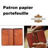Patron papier portefeuille
