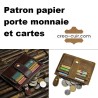Patron papier porte monnaie - porte carte