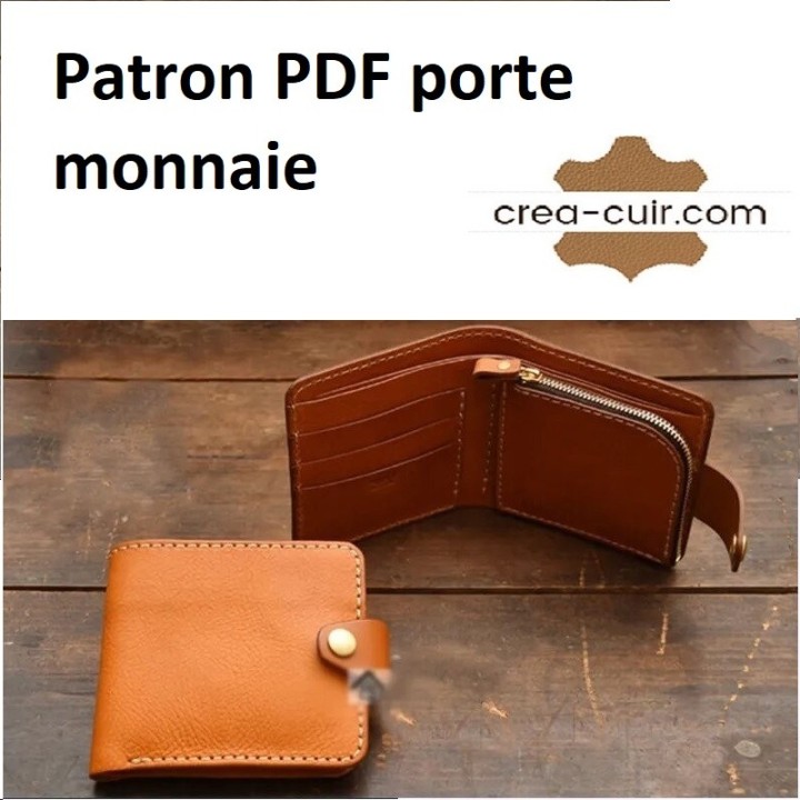 Patron PDF A4 porte monnaie