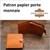 Patron papier porte monnaie