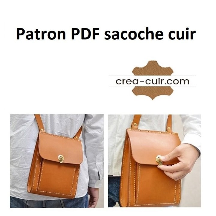 Patron sacoche cuir