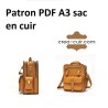 Patron PDF A3 sac en cuir