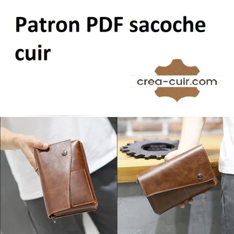 Patron sacoche cuir