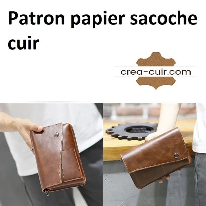 Patron sacoche cuir