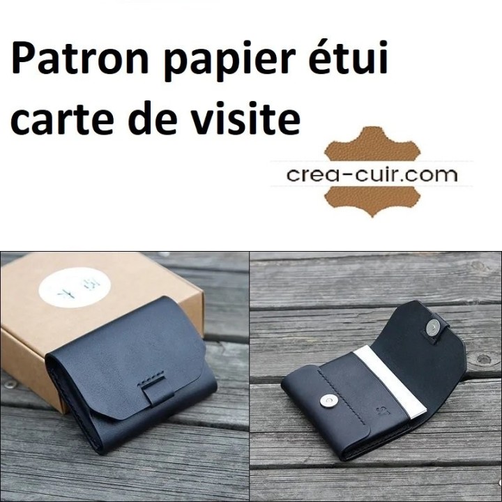 Patron porte carte de visite