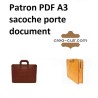 Patron PDF A3 sacoche porte documents