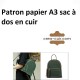Patron papier sac à dos