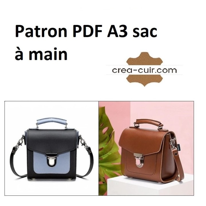 Patron sac à main cuir