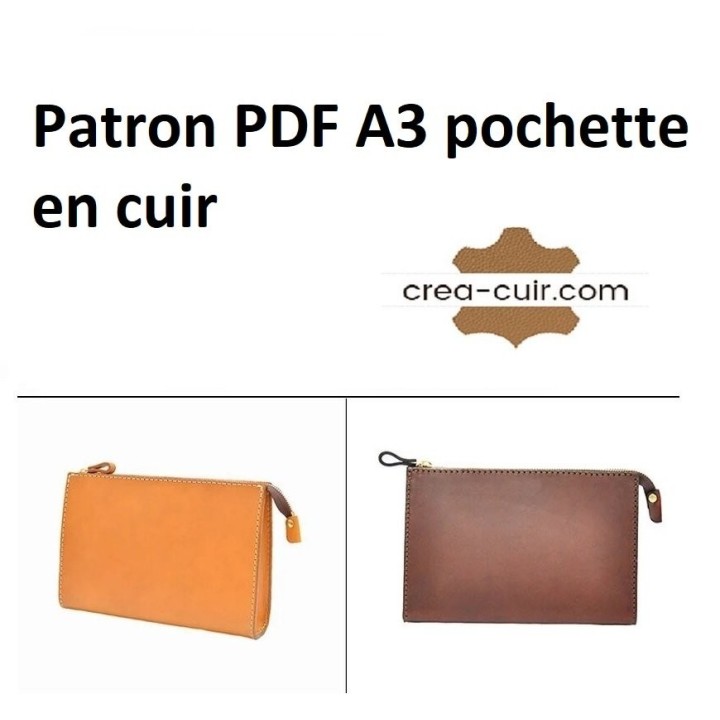 Patron pochette cuir