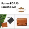 Patron PDF A3 sac cuir