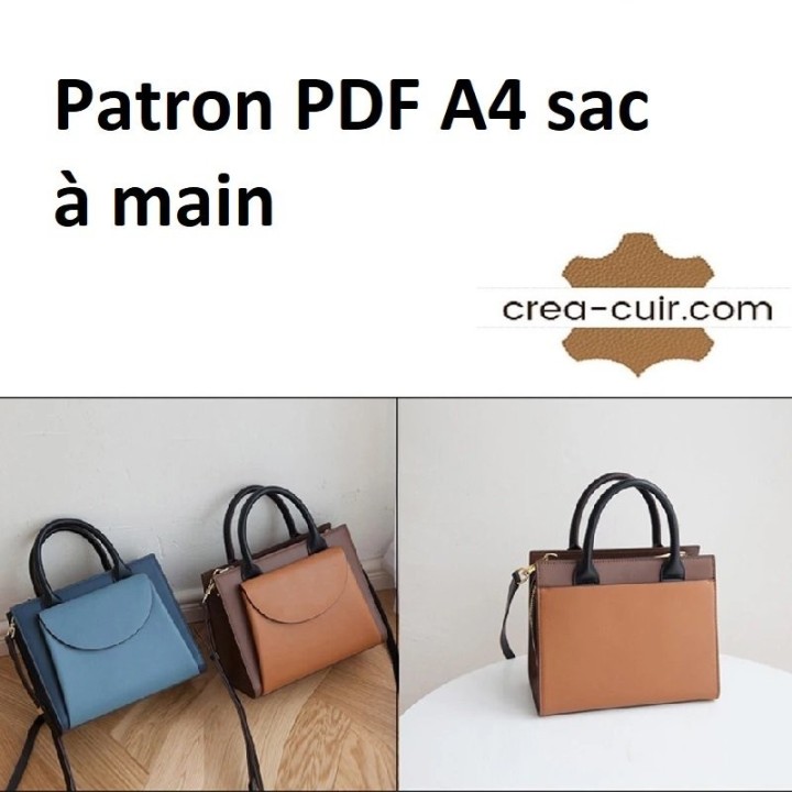 Patron PDF A4 sac à main