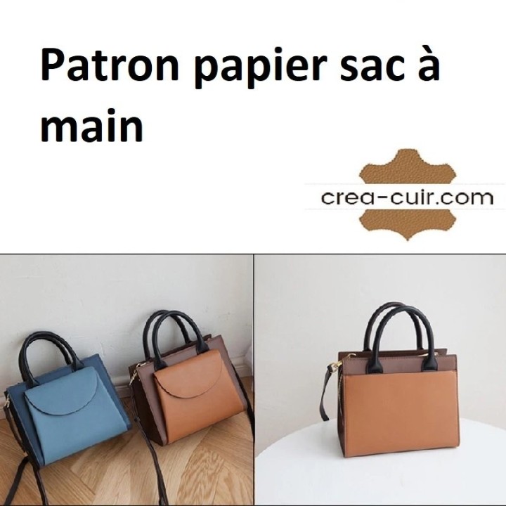 Patron sac à main en cuir